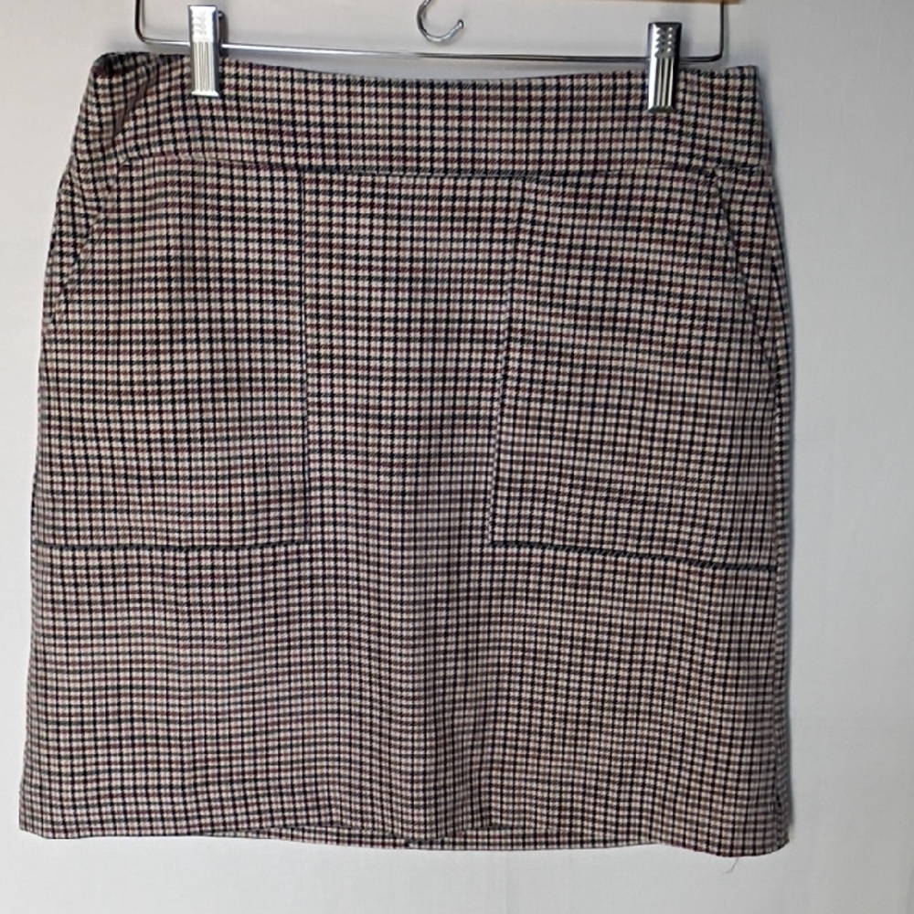 Ann Taylor Women's Classic Checkered Pencil Skirt Size 8